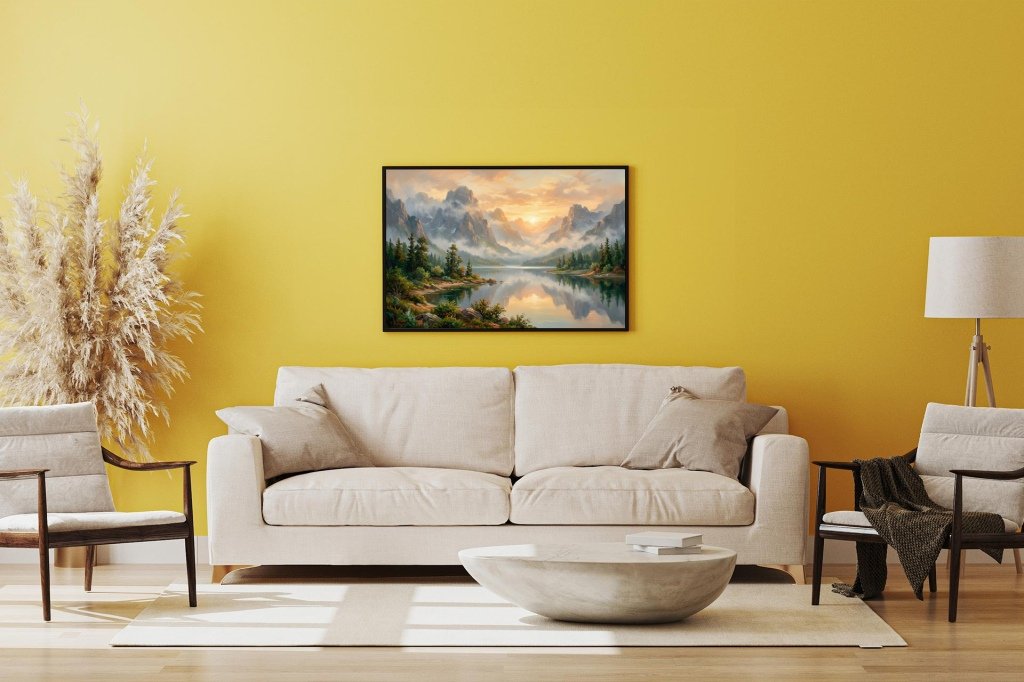 Vibrant Yellow Modern Interior Colour Inspiration