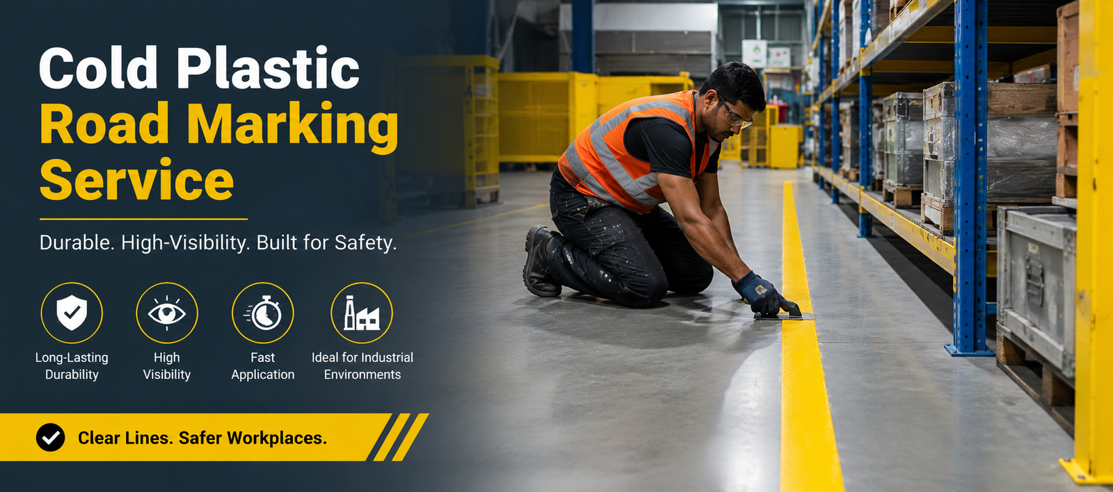Cold Plastice Road Marking Services